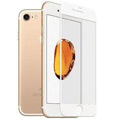 Schutzfolie Full Coverage Displayschutzfolie Panzerfolie Skins zum Aufkleben Gehärtetes Glas Glasfolie F18 für Apple iPhone 7 Weiß
