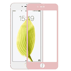 Schutzfolie Full Coverage Displayschutzfolie Panzerfolie Skins zum Aufkleben Gehärtetes Glas Glasfolie F18 für Apple iPhone 8 Rosa