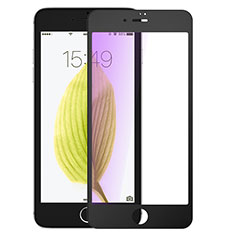 Schutzfolie Full Coverage Displayschutzfolie Panzerfolie Skins zum Aufkleben Gehärtetes Glas Glasfolie F22 für Apple iPhone 7 Plus Schwarz