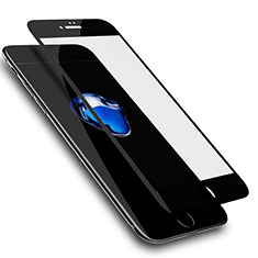 Schutzfolie Full Coverage Displayschutzfolie Panzerfolie Skins zum Aufkleben Gehärtetes Glas Glasfolie für Apple iPhone 8 Plus Schwarz