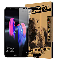 Schutzfolie Full Coverage Displayschutzfolie Panzerfolie Skins zum Aufkleben Gehärtetes Glas Glasfolie für Huawei Honor Play 7X Schwarz