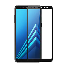 Schutzfolie Full Coverage Displayschutzfolie Panzerfolie Skins zum Aufkleben Gehärtetes Glas Glasfolie für Samsung Galaxy A8 (2018) A530F Schwarz