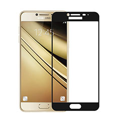 Schutzfolie Full Coverage Displayschutzfolie Panzerfolie Skins zum Aufkleben Gehärtetes Glas Glasfolie für Samsung Galaxy C5 SM-C5000 Schwarz
