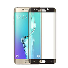 Schutzfolie Full Coverage Displayschutzfolie Panzerfolie Skins zum Aufkleben Gehärtetes Glas Glasfolie für Samsung Galaxy S6 Edge+ Plus SM-G928F Schwarz