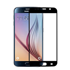 Schutzfolie Full Coverage Displayschutzfolie Panzerfolie Skins zum Aufkleben Gehärtetes Glas Glasfolie für Samsung Galaxy S6 SM-G920 Schwarz