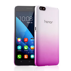 Schutzhülle Handytasche Durchsichtig Farbverlauf für Huawei Honor 4X Violett
