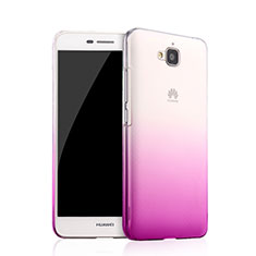 Schutzhülle Handytasche Durchsichtig Farbverlauf für Huawei Y6 Pro Violett