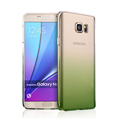Schutzhülle Handytasche Durchsichtig Farbverlauf für Samsung Galaxy Note 5 N9200 N920 N920F Grün