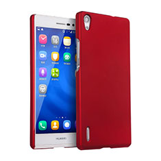 Schutzhülle Kunststoff Hülle Matt für Huawei Ascend P7 Rot