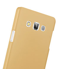 Schutzhülle Kunststoff Hülle Matt für Samsung Galaxy A3 Duos SM-A300F Gold