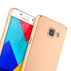 Schutzhülle Kunststoff Hülle Matt für Samsung Galaxy A5 (2016) SM-A510F Gold