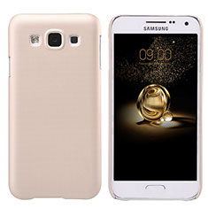 Schutzhülle Kunststoff Hülle Matt für Samsung Galaxy E5 SM-E500F E500H Gold