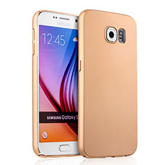 Schutzhülle Kunststoff Hülle Matt für Samsung Galaxy S6 Duos SM-G920F G9200 Gold