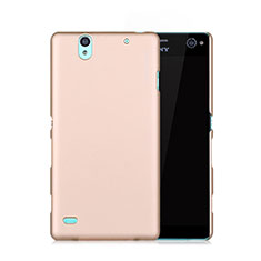 Schutzhülle Kunststoff Hülle Matt für Sony Xperia C4 Gold