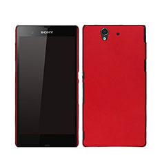 Schutzhülle Kunststoff Hülle Matt für Sony Xperia Z L36h Rot
