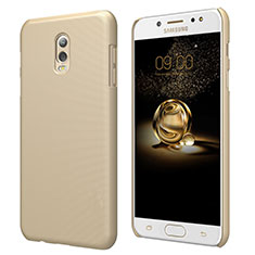 Schutzhülle Kunststoff Hülle Matt M04 für Samsung Galaxy J7 Plus Gold