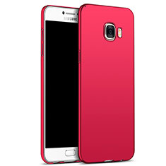 Schutzhülle Kunststoff Hülle Matt M05 für Samsung Galaxy C7 SM-C7000 Rot