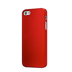 Schutzhülle Kunststoff Tasche Matt für Apple iPhone 5S Rot