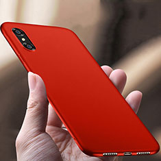 Schutzhülle Kunststoff Tasche Matt für Apple iPhone X Rot