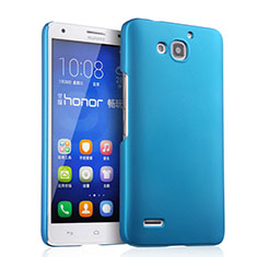 Schutzhülle Kunststoff Tasche Matt für Huawei Honor 3X G750 Hellblau