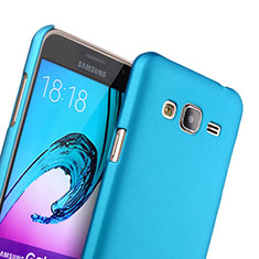 Schutzhülle Kunststoff Tasche Matt für Samsung Galaxy J3 Hellblau