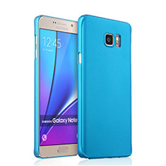 Schutzhülle Kunststoff Tasche Matt für Samsung Galaxy Note 5 N9200 N920 N920F Hellblau