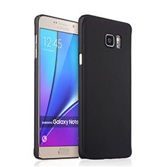 Schutzhülle Kunststoff Tasche Matt für Samsung Galaxy Note 5 N9200 N920 N920F Schwarz