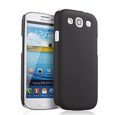 Schutzhülle Kunststoff Tasche Matt für Samsung Galaxy S3 III LTE 4G Schwarz