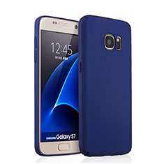 Schutzhülle Kunststoff Tasche Matt für Samsung Galaxy S7 G930F G930FD Blau