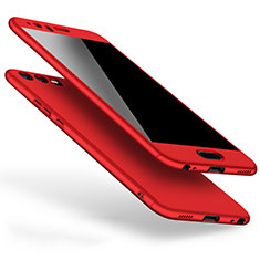 Schutzhülle Kunststoff Tasche Matt M02 für Huawei P10 Rot