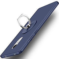Schutzhülle Kunststoff Tasche Matt mit Fingerring Ständer für Xiaomi Redmi Note 4X Blau