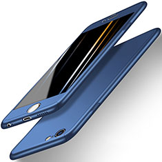 Schutzhülle Kunststoff Tasche Matt Vorder und Rückseite 360 Grad für Apple iPhone 6 Blau