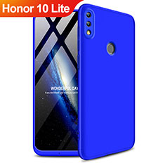 Schutzhülle Kunststoff Tasche Matt Vorder und Rückseite 360 Grad für Huawei Honor 10 Lite Blau