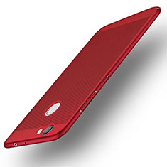 Schutzhülle Kunststoff Tasche Punkte Loch für Huawei Nova Rot