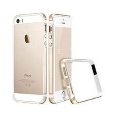 Schutzhülle Luxus Aluminium Metall Rahmen für Apple iPhone 5 Gold