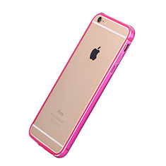 Schutzhülle Luxus Aluminium Metall Rahmen für Apple iPhone 6 Pink