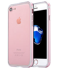 Schutzhülle Luxus Aluminium Metall Rahmen für Apple iPhone SE (2020) Rosegold