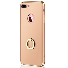 Schutzhülle Luxus Metall Rahmen und Kunststoff F04 für Apple iPhone 8 Plus Gold