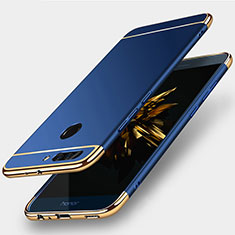 Schutzhülle Luxus Metall Rahmen und Kunststoff für Huawei Honor V9 Blau