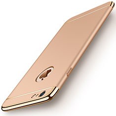 Schutzhülle Luxus Metall Rahmen und Kunststoff M01 für Apple iPhone 6 Plus Gold