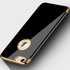 Schutzhülle Luxus Metall Rahmen und Kunststoff M01 für Apple iPhone 6 Schwarz