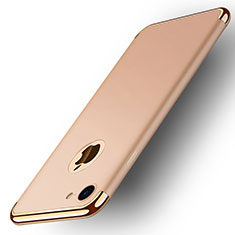 Schutzhülle Luxus Metall Rahmen und Kunststoff M02 für Apple iPhone 7 Gold