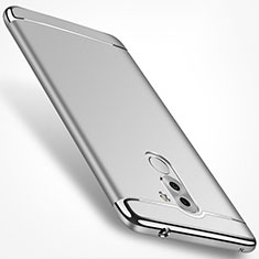 Schutzhülle Luxus Metall Rahmen und Kunststoff M02 für Huawei Honor 6X Pro Silber