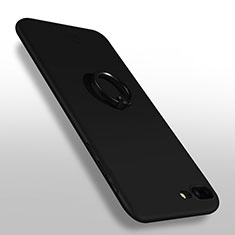 Schutzhülle Luxus Metall Rahmen und Kunststoff Schutzhülle Tasche F02 für Apple iPhone 8 Plus Schwarz