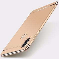 Schutzhülle Luxus Metall Rahmen und Kunststoff Schutzhülle Tasche M01 für Huawei Honor 10 Lite Gold