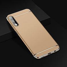 Schutzhülle Luxus Metall Rahmen und Kunststoff Schutzhülle Tasche M01 für Huawei Honor 9X Gold