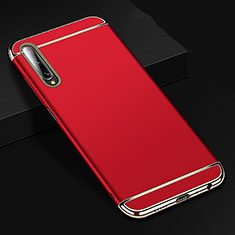Schutzhülle Luxus Metall Rahmen und Kunststoff Schutzhülle Tasche M01 für Huawei Honor 9X Pro Rot