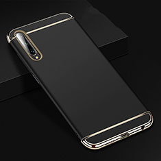 Schutzhülle Luxus Metall Rahmen und Kunststoff Schutzhülle Tasche M01 für Huawei Honor 9X Pro Schwarz