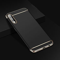 Schutzhülle Luxus Metall Rahmen und Kunststoff Schutzhülle Tasche M01 für Huawei Honor 9X Schwarz