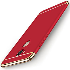 Schutzhülle Luxus Metall Rahmen und Kunststoff Schutzhülle Tasche M01 für Huawei Honor Play 5X Rot